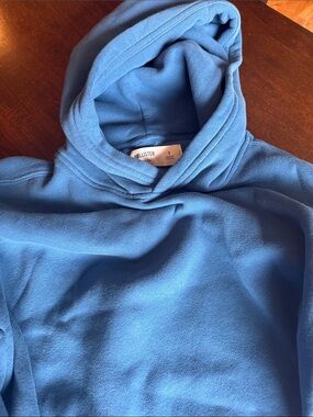 Hollister Men's Light Blue Crewneck Hoodie